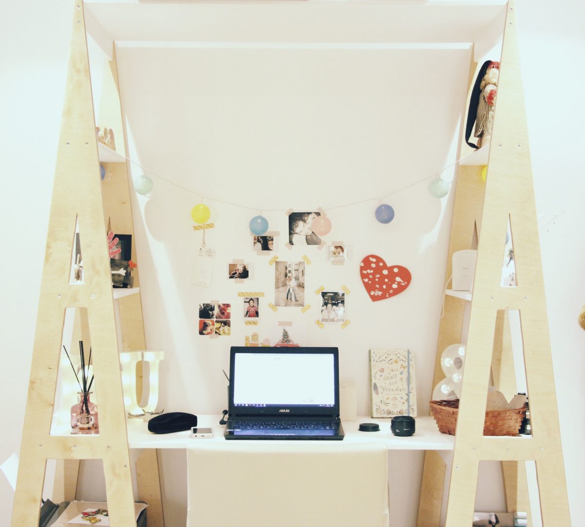 new workspace inspiration DIY shell secretary by guigz