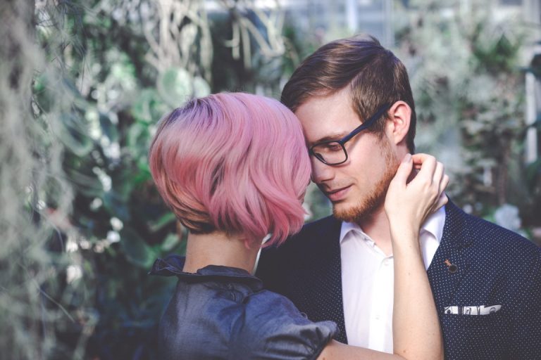 Pink love in a greenhouse